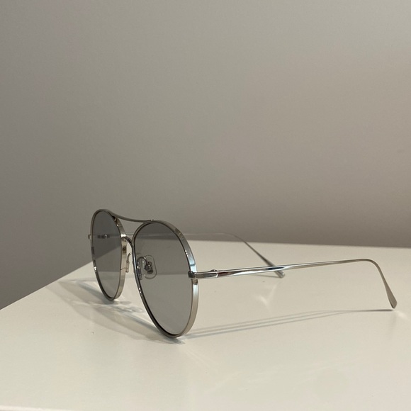 Gentle Monster unisex Silver and Grey Ranny Ring Sunglasses - Picture 4 of 13